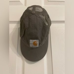 CARHARTT CANVAS MESH-BACK GREY CAP